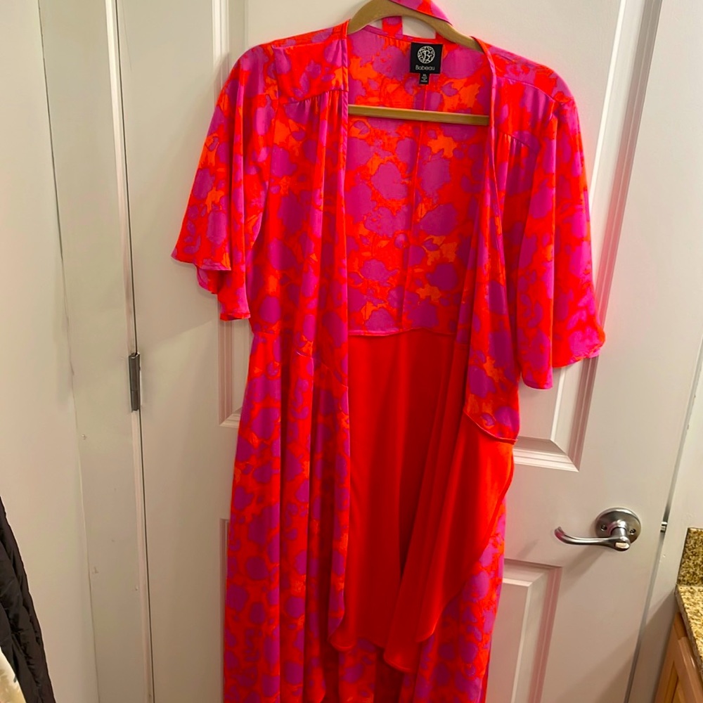 Babeau wrap style dresss with tie